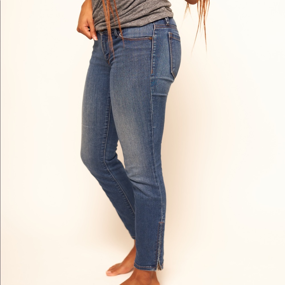 Ann Taylor Loft Modern Skinny Ankle Zip Jean